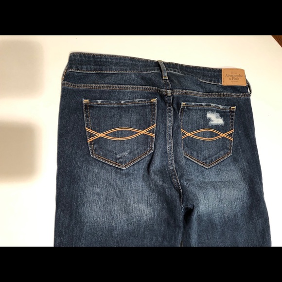 Abercrombie and Fitch Distressed Bootcut Jeans NEW - Picture 8 of 8